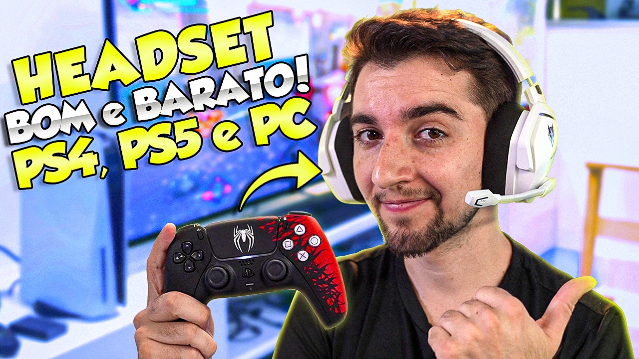 FONE GAMER BARATO para PLAYSTATION 5 e PLAYSTATION 4! Nubwo G06