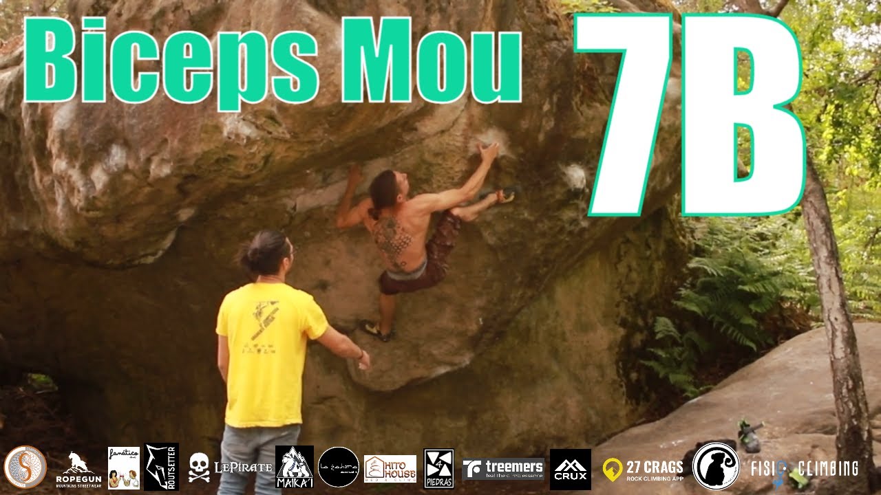 Biceps Mou 7B | Fontainebleau Boulder | Sector Bas Cuvier
