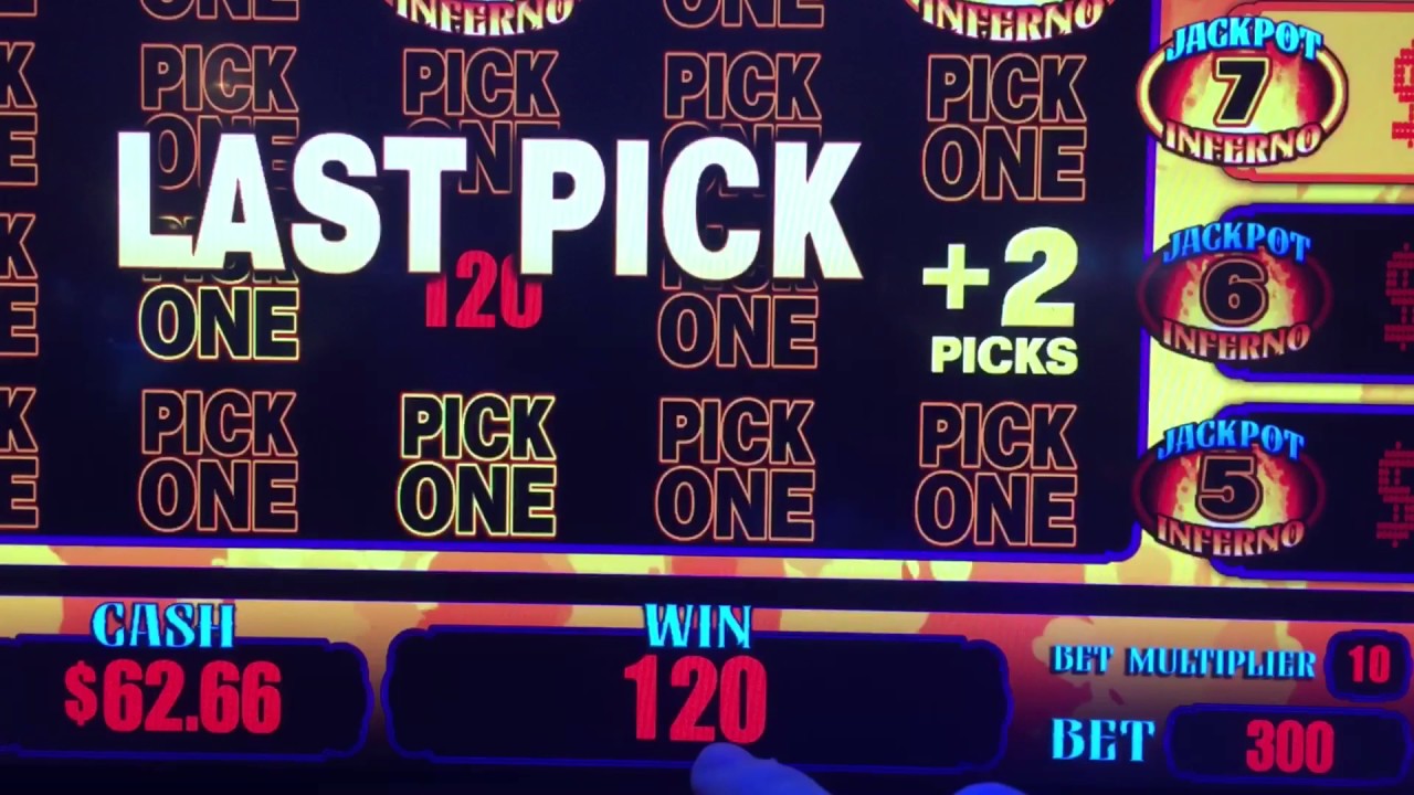 Jackpot Inferno Video Slot Machine---10 Jackpot Jump Bonuses $3.00 max bet