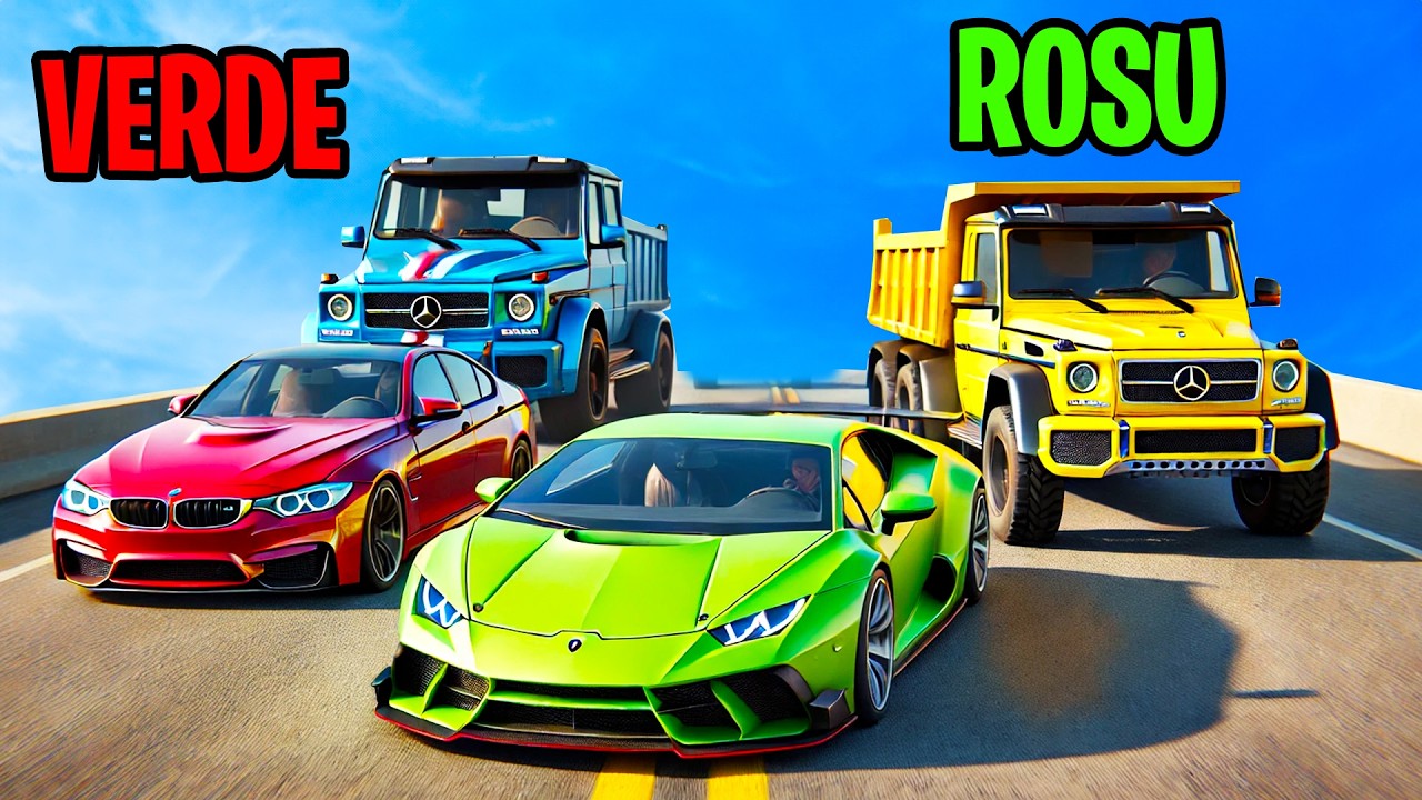 CURSE cu MASINI ALESE de CULORI in GTA!