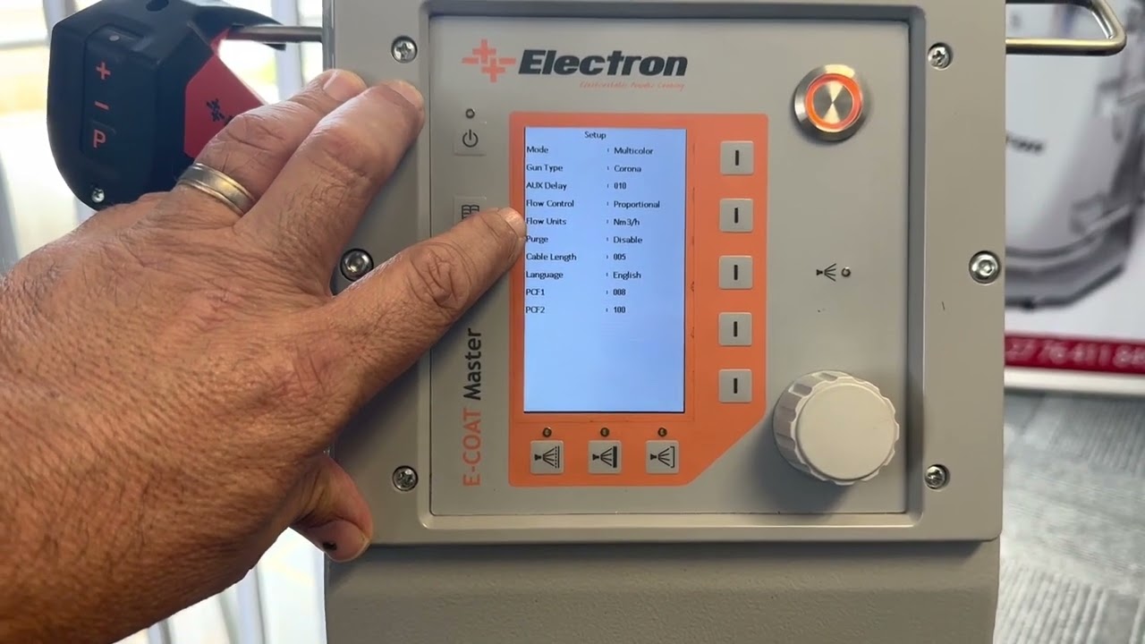 Electron E-Coat Master Changing Settings