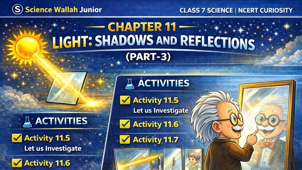 CLASS 7 | SCIENCE| CHAPTER -11 PART-3 | LIGHT SHADOW & REFLECTION| NCERT| CBSE | KV| NEP 2020