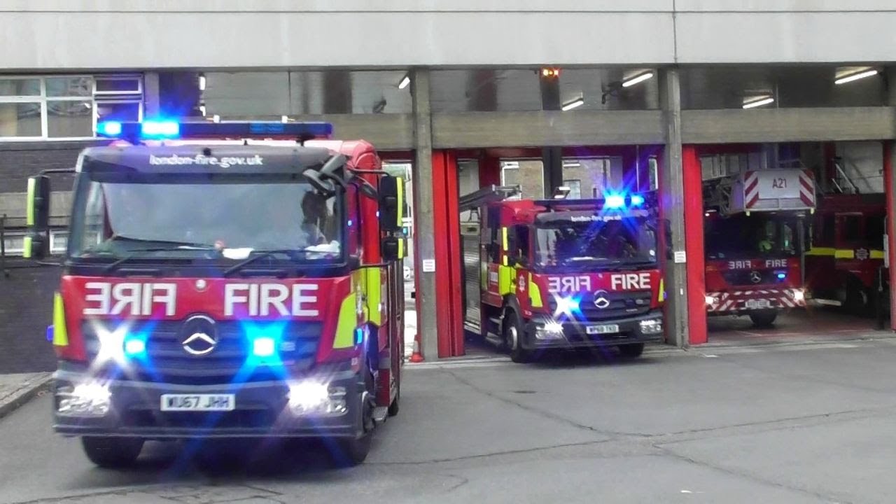 *TURNOUT SYSTEM* London Fire Brigade Paddington Pump Ladder, Pump & Turntable Ladder Turnout!