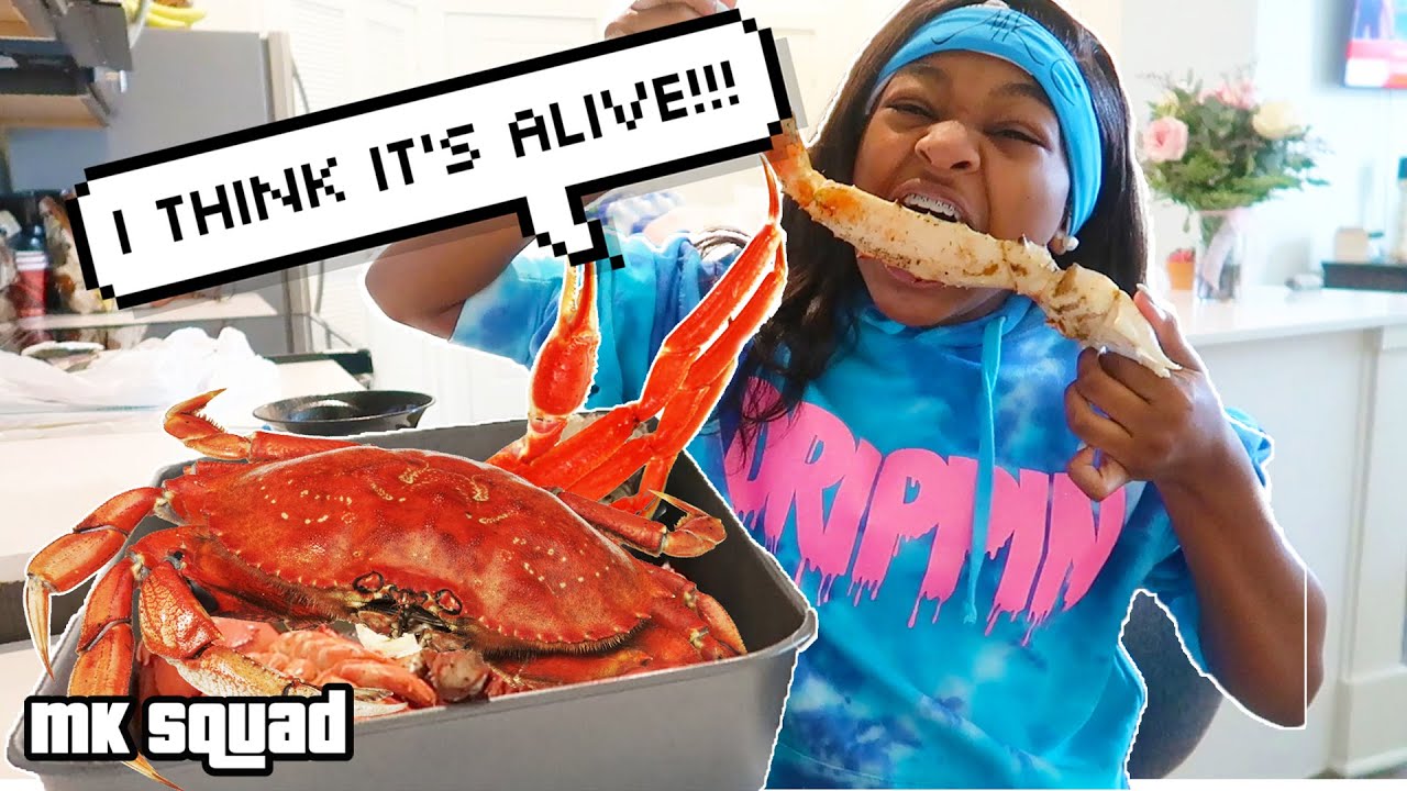 MASSIVE KING CRAB LEG SEAFOOD MUKBANG