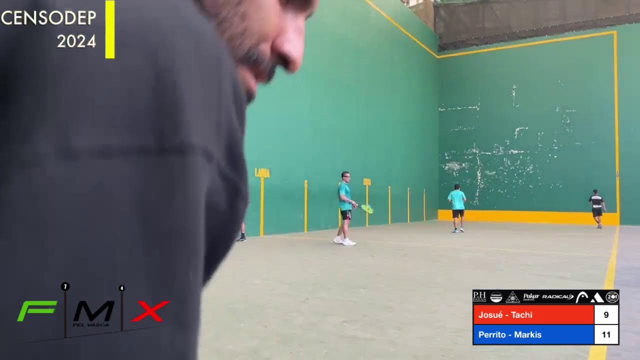 Abierto Nacional Pelota Preolímpica, CENSODEP  CDMX 2024 FINAL Varonil  Josué Gómez - Tachi VS Perri