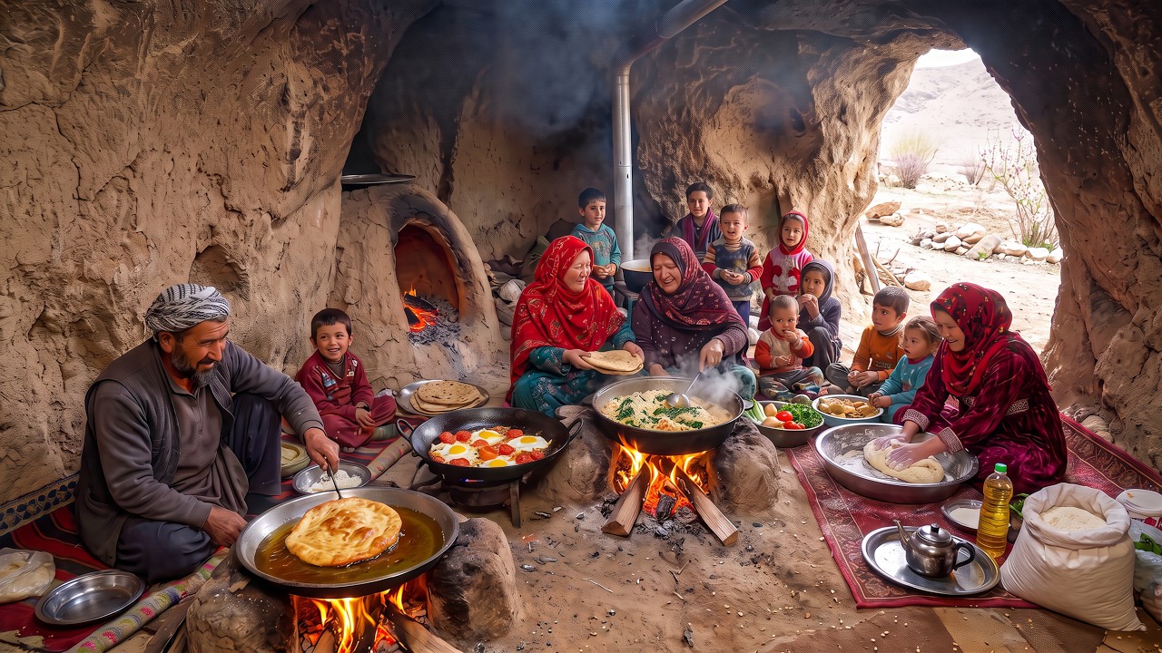 The Cave Dwellers of Afghanistan | How Families Survive and Cook Like Ancient Times (Movie)