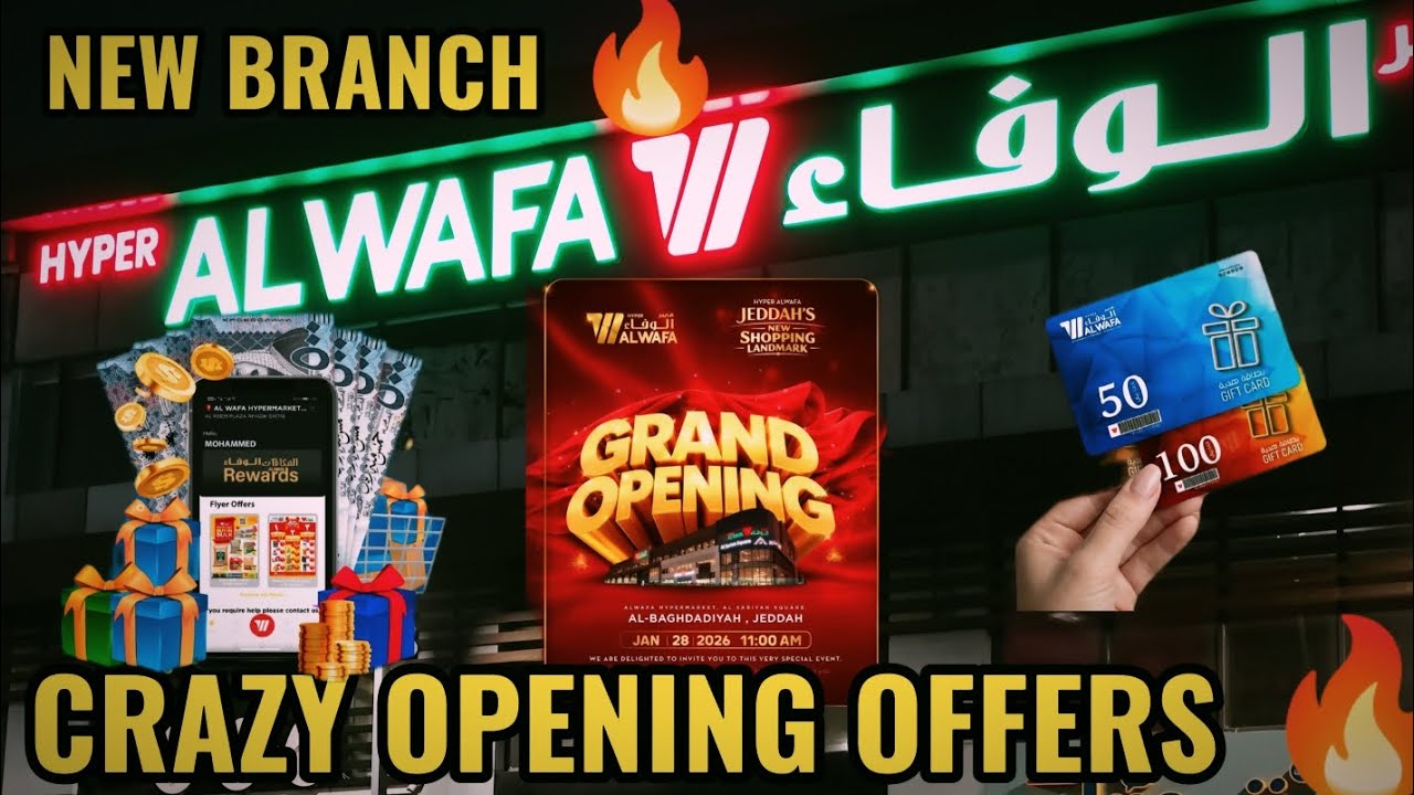 Grand Opening 🎉 Hyper Al Wafa New Branch | Jeddah Biggest Offers 😍