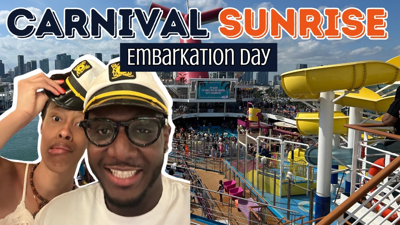 EAT, DRINK & EAT some MORE: Carnival Sunrise Embarkation Day!