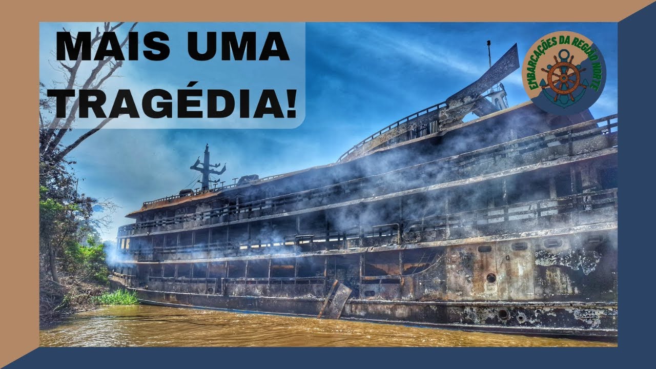 Mais uma tragédia! N/M M. MONTEIRO acabou pegando fogo nas proximidades de Porto Braga em Uarini/AM