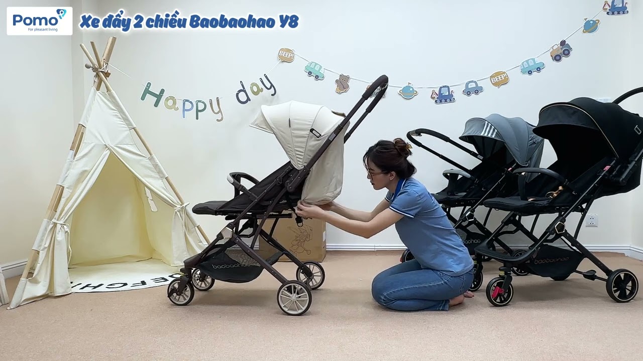 Hướng dẫn lắp đặt và sử dụng Xe đẩy Baobaohao Y8