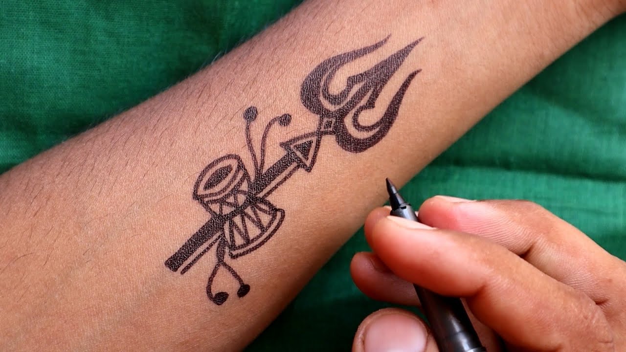 Amazing tirshul with Om tattoo | beautiful Tattoo design