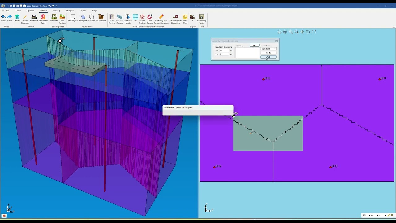SETAF2018 &ndash; Adding a Rectangular Foundation from Screen