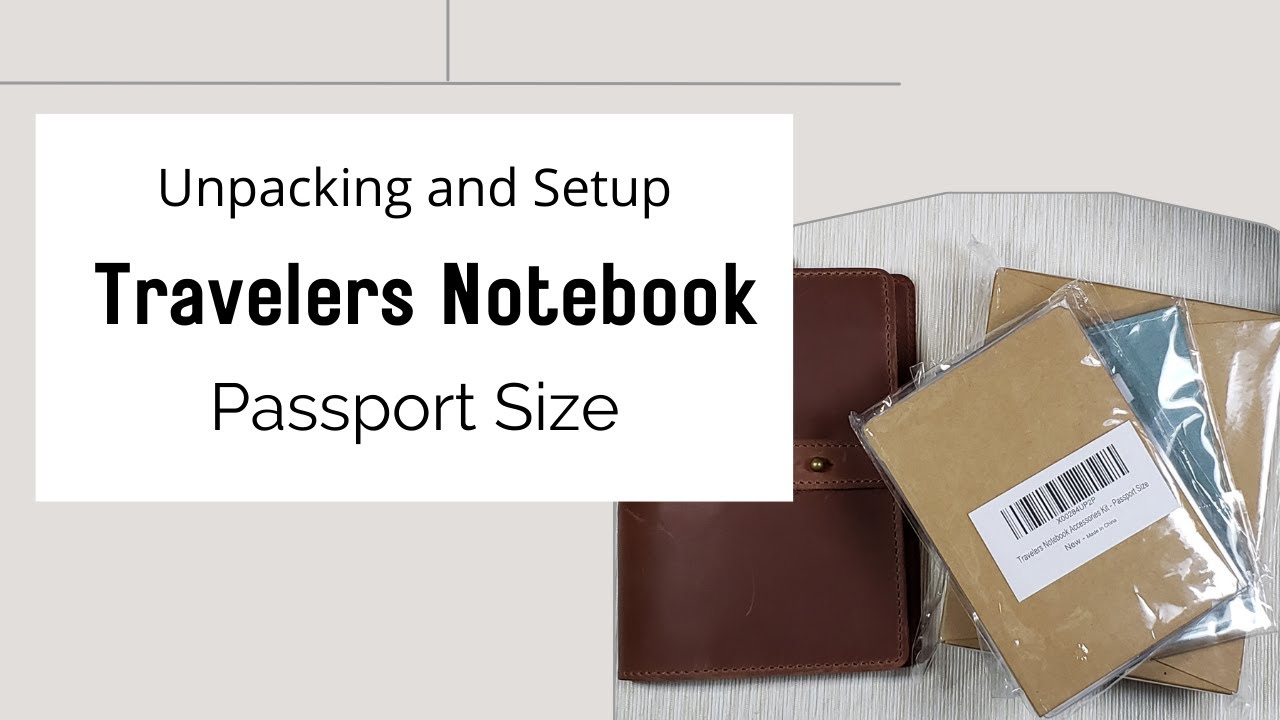 Travelers Passport Notebook Setup - September Leather