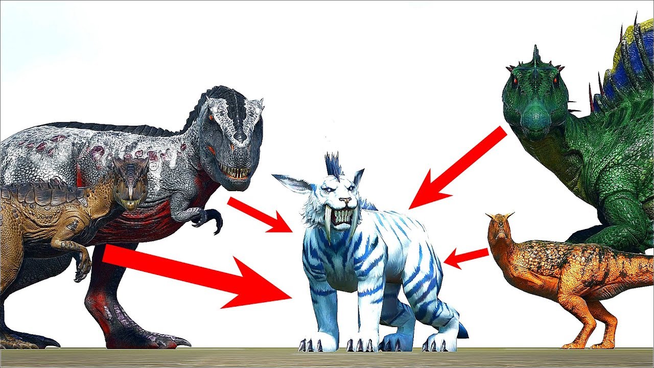 Ark Survival - SABERTOOTH vs ARK DINOS [Ep.253]