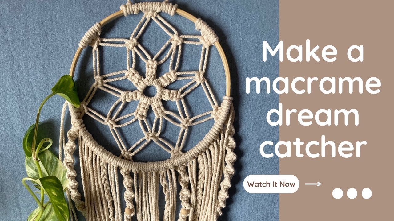 How to make a macrame dreamcatcher Makramee Traumfänger capteur de rêves atrapasueños |DIY| Tutorial