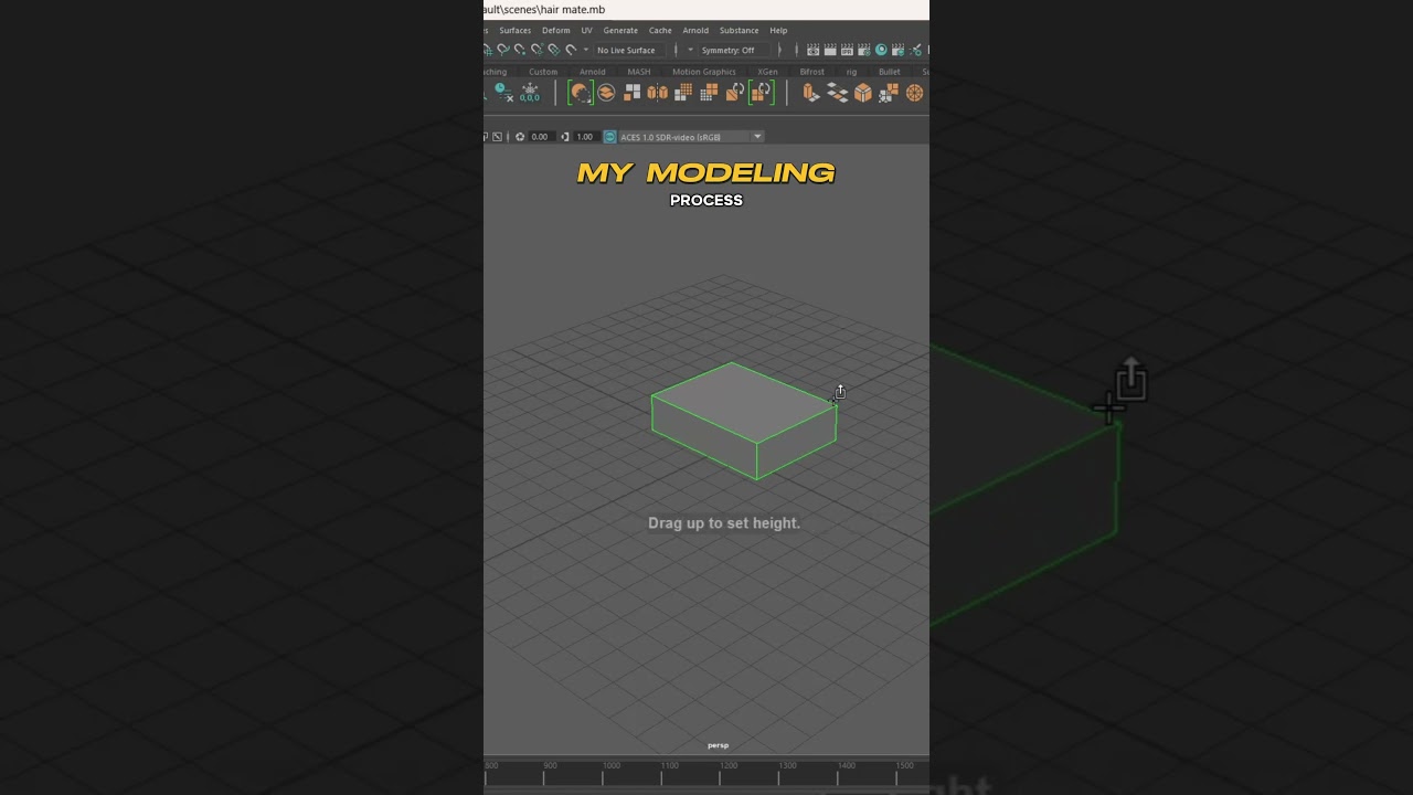 MY MODELING PROCESS START TO FINISH #3d #starttofinish #maya #modelingtips