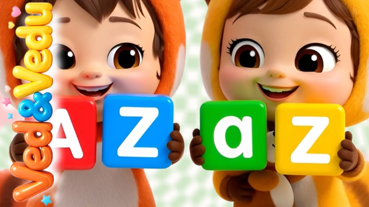 A to Z Alphabet Song🎧ABC Poem 🌈Learn upper&lower case English Alphabets#nurseryrhymes #kidslearning