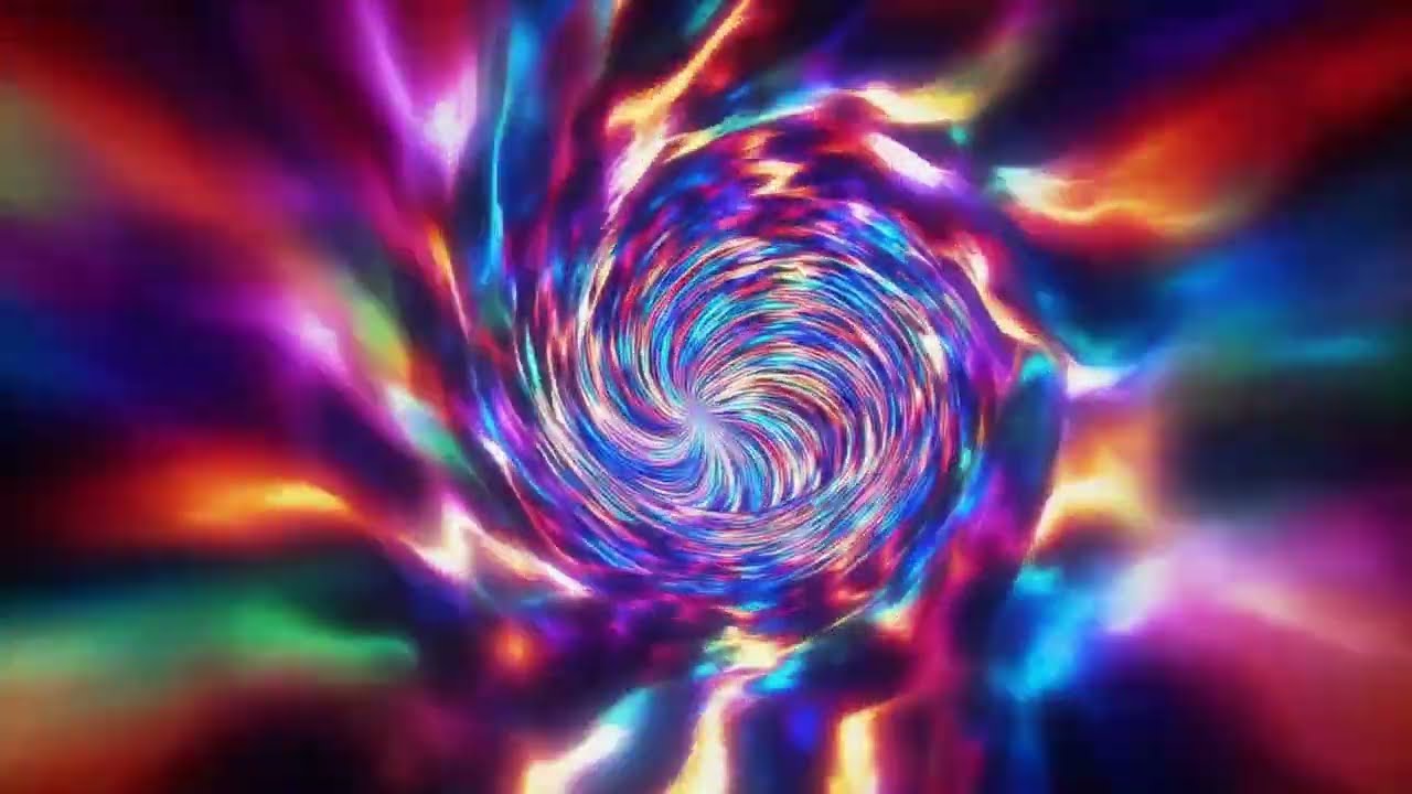 10 Minutes of Hypnotic Space Tunnel Visual | 4K Ambient Background Loop