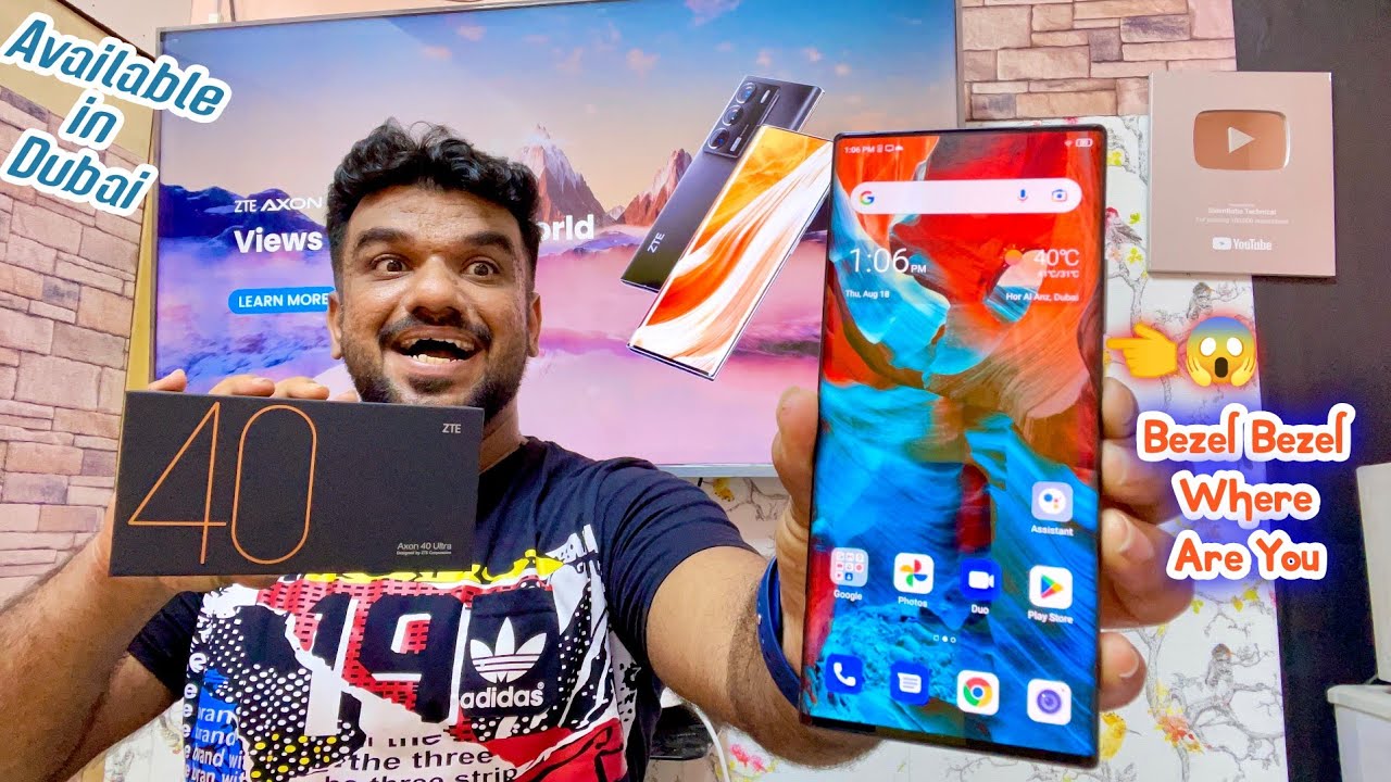 ZTE Axon 40 Ultra Unboxing. What A Bezel Less beautiful  Display
