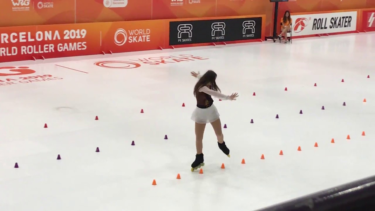 2019WRG Inline Freestyle Classic Slalom JRW Qualification G2 4th Place Trigo Rivero Paula(ESP)