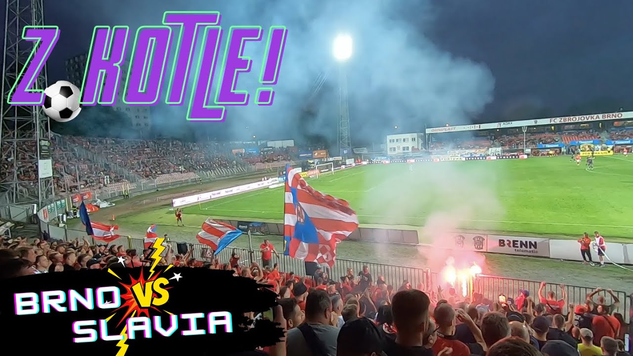 Z KOTLE! Vyprodáno v Brně! Slávisti schytali vodní dělo, Zbrojovka debakl! Brno - Slavia 0:4