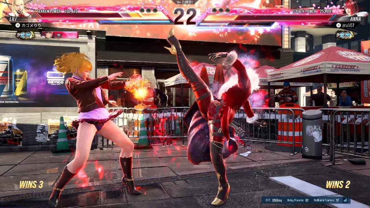 鉄拳8s2_ランクマ戦251229_リリVSアンナ_3戦@「雷神」野生のリリ_格上プレイヤーの発展途上アンナに大苦戦