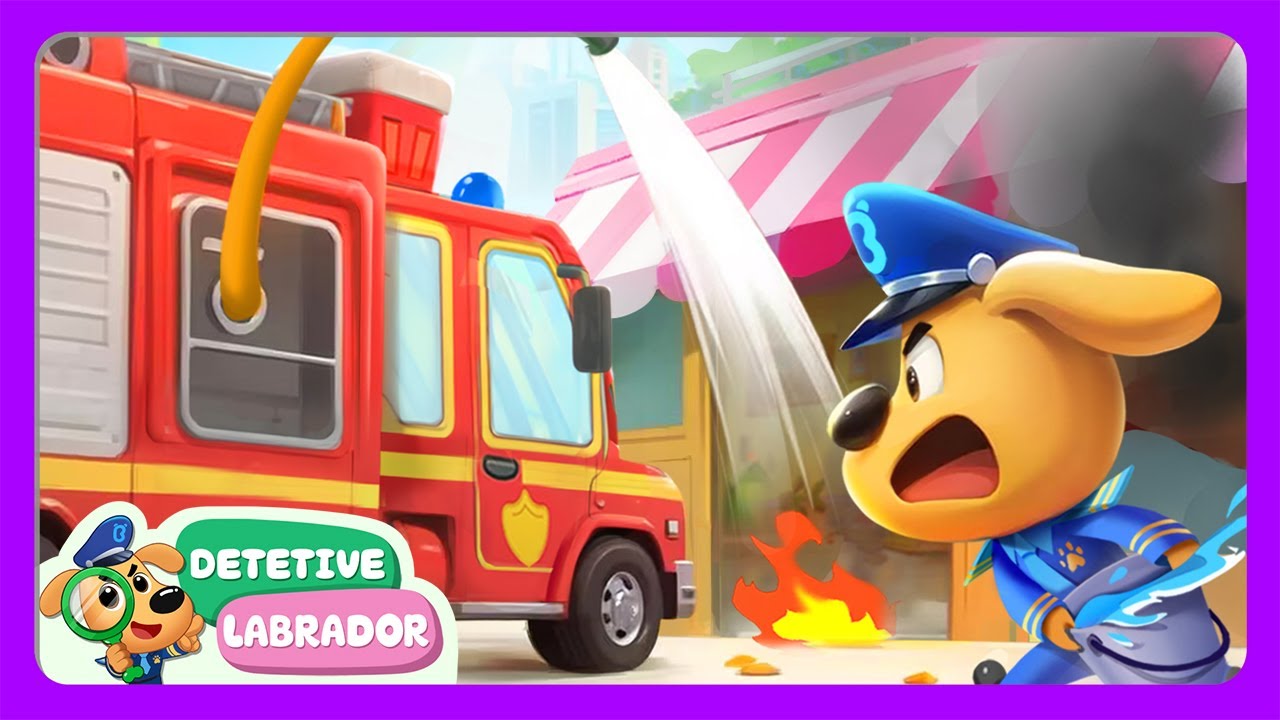 Incêndio na Loja de Bolos 🔥 Segurança em Casa 🏡 NOVO Episódio do Detetive Labrador 🔍 Desenho Animado