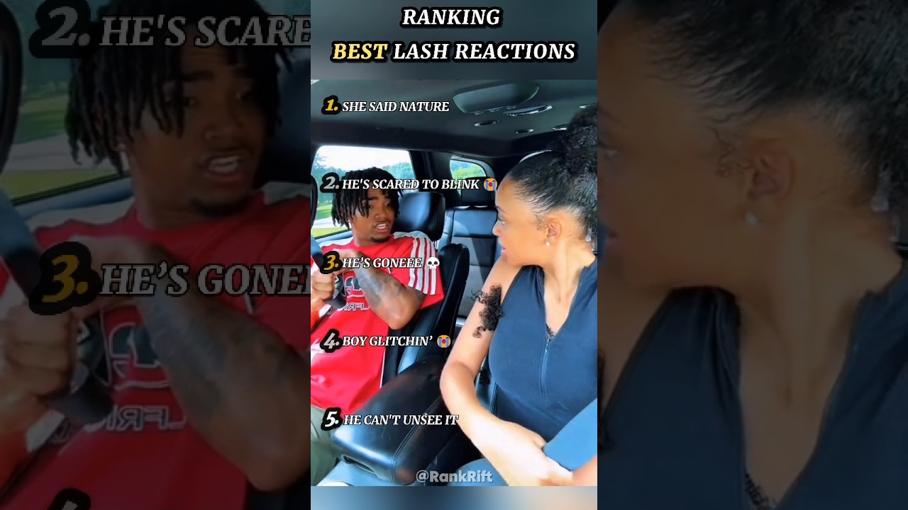 Ranking Best Boyfriend Reactions to Lash Pranks #shorts #ranking #prank #funny