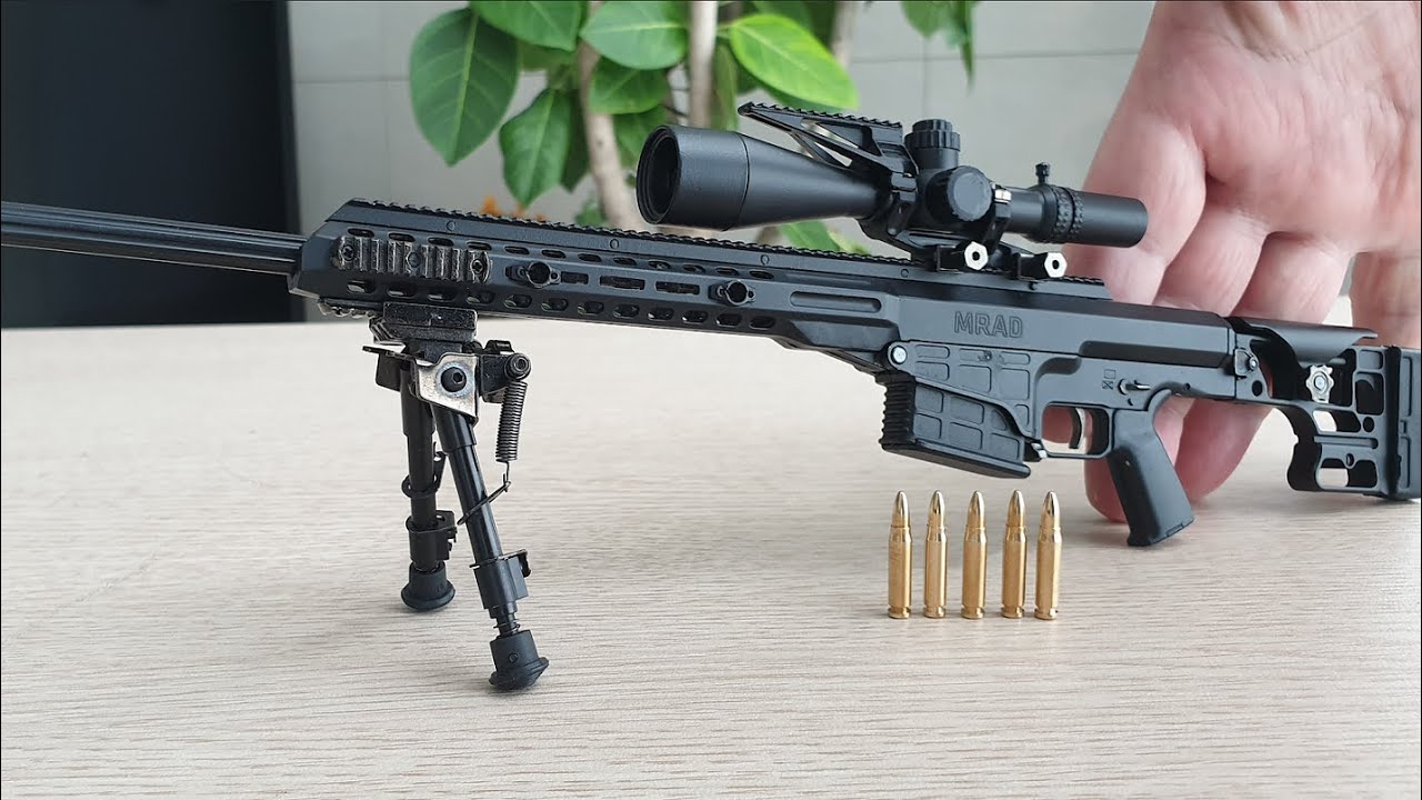 탄피가 튀는 미니 바레트 MRAD 저격총  Goatguns Barrett MRAD in 1:4 Scale Shell Ejecting