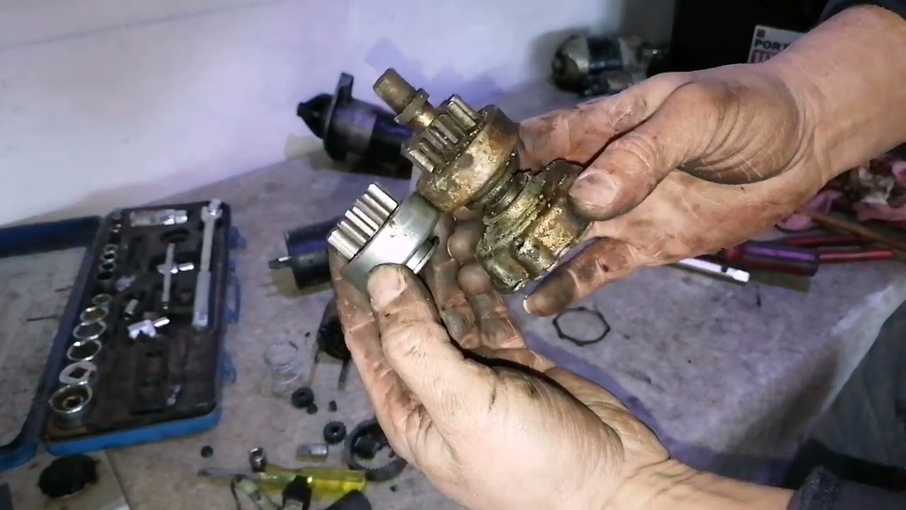 Cum se recondiționeaza un electromotor doar cu 55 lei schimbare bendix la opel astra