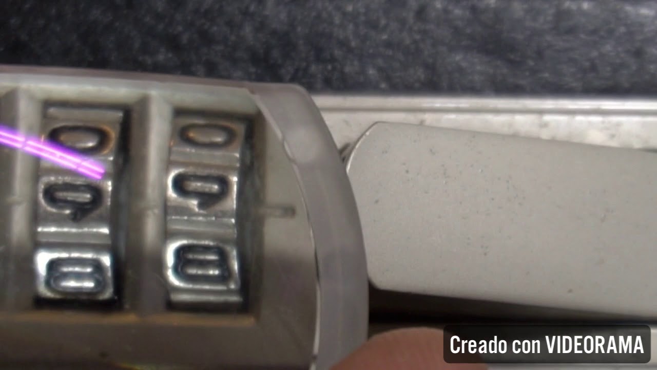 Cómo desbloquear candado de combinación en una maleta o portafolio 💼