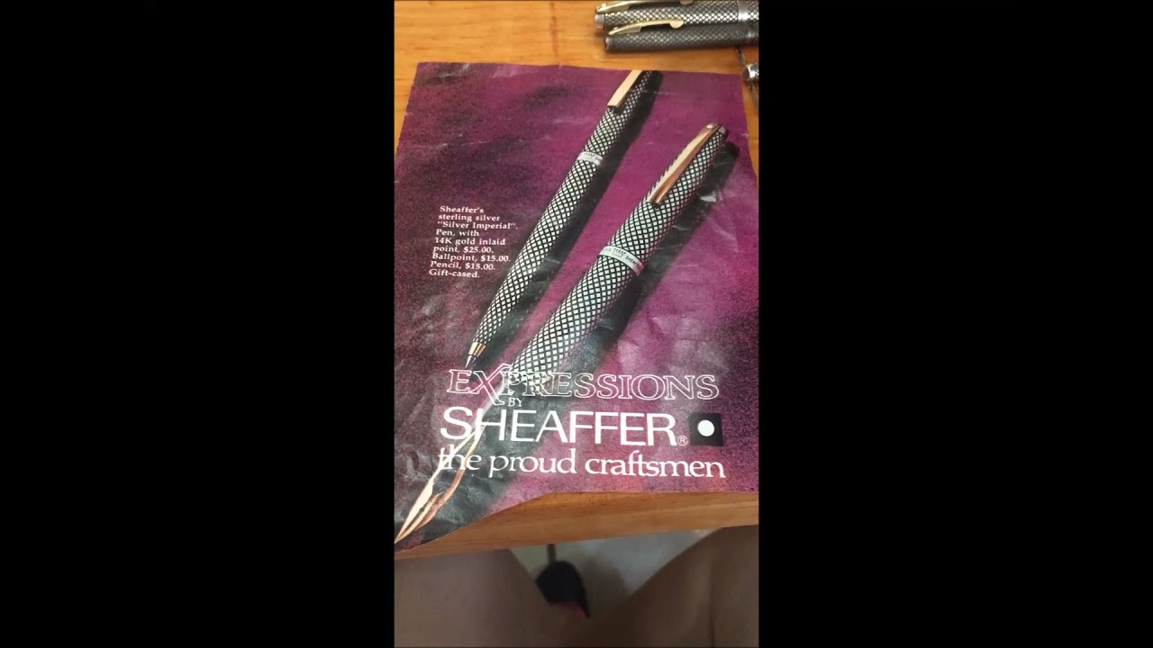 Pluma Fuente Sheaffer Imperial Sterling Silver Touchdown