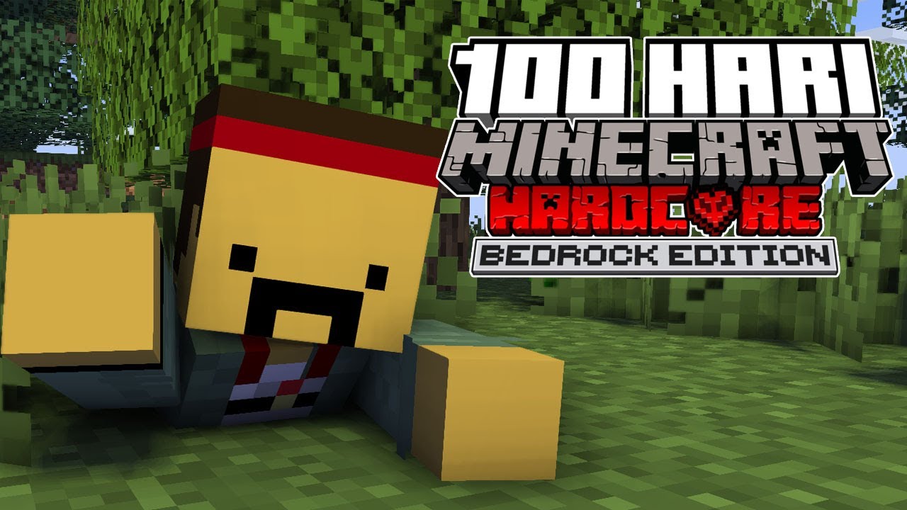 100 Hari Minecraft Hardcore MCPE Bedrock Edition