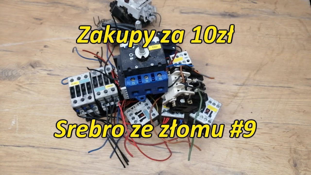 Srebro ze złomu #9 - Zakupy za 10zł - Styczniki