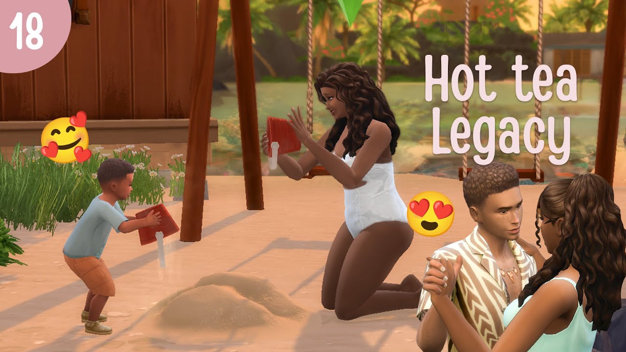 Op VAKANTIE met haar EX👀 Sims 4: Hot Tea Legacy🧋