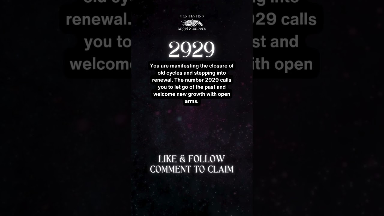 What is the meaning of 2929 ⭐️ Manifesting Angel Numbers Meanings Numerology