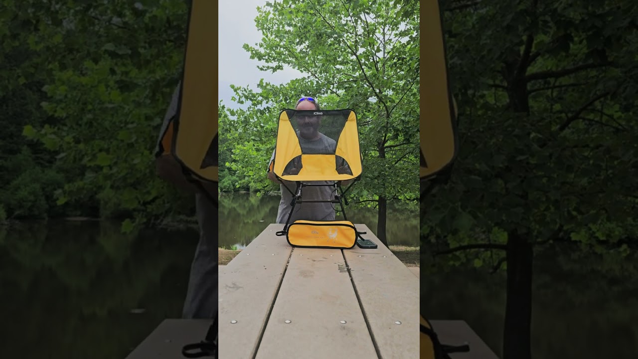 iClimb chair review & setup #tailgating #iclimb #tailgate #hikinggear #picnic #campinggear #dayhike