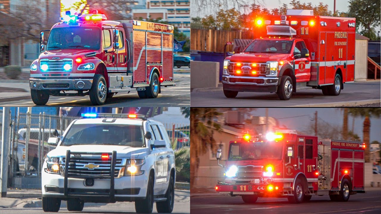 *New LT & Rescue*PHXFD. Station 11 & PHXPD x3 Responding