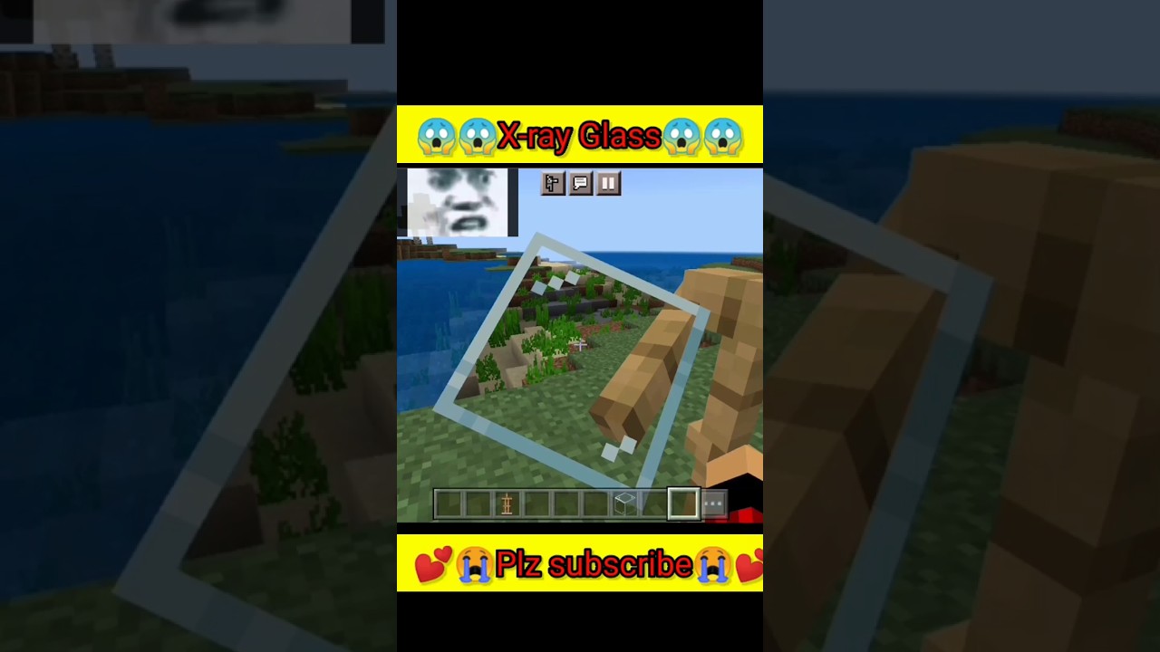X-ray Glass😱😱.#Minecraft #viral