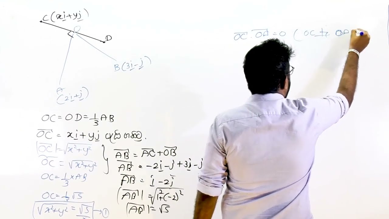 A/L Combined Maths | Vectors | දෛශික |  Past paper Discussion (2019 Applied Mathematics )