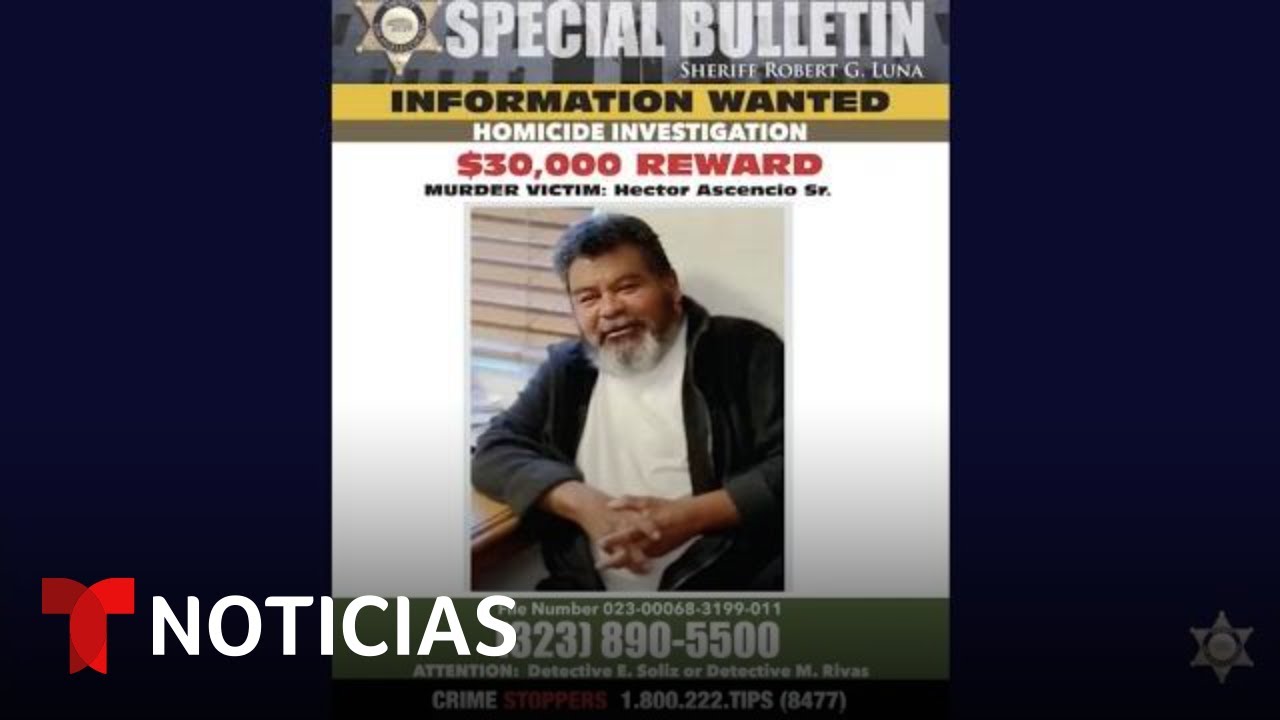 Ofrecen $30,000 para detener al asesino de un abuelo latino frente a su nieta en Los Ángeles