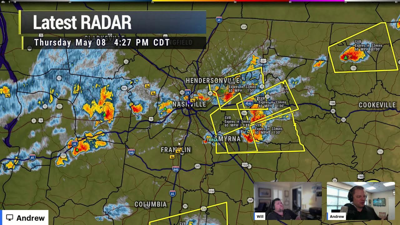 Storm Coverage for May 8, 2025