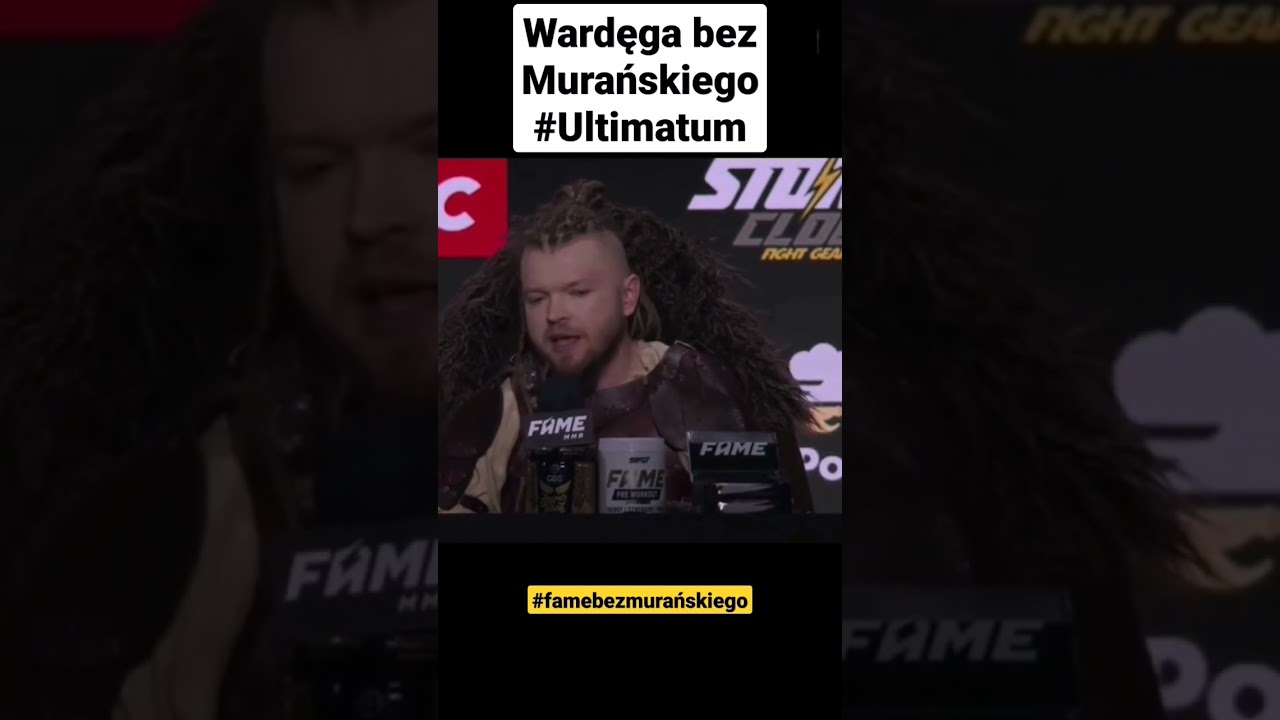 wardęga ultimatum - wardęga bez jacka murańskiego | wardęga odchodzi z fame mma 