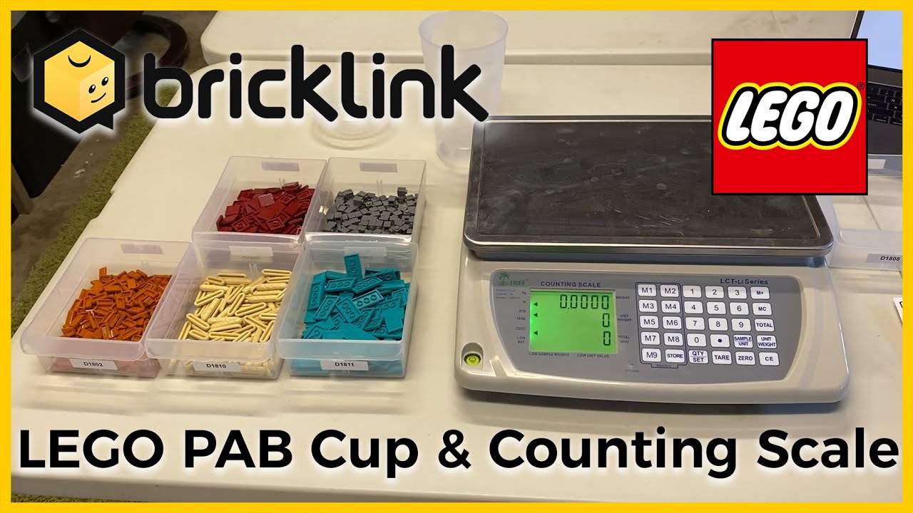 How To: Part Out A LEGO Pick-A-Brick Cup on BrickLink using a Counting Scale