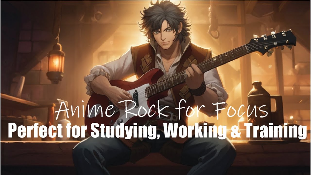 Anime Rock for Focus 🎸 Perfect for Studying, Working & Training
