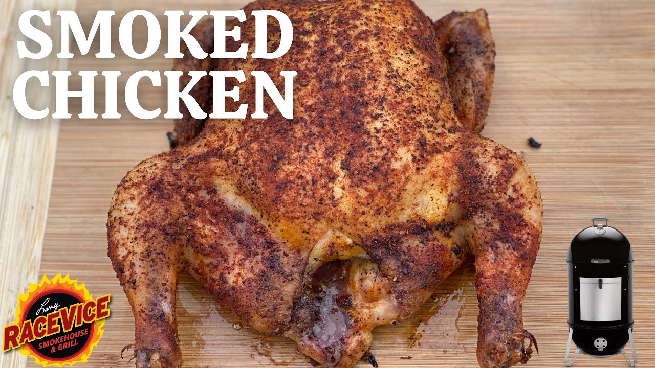 AMAZING Smoked whole chicken on a Weber Smokey Mountain