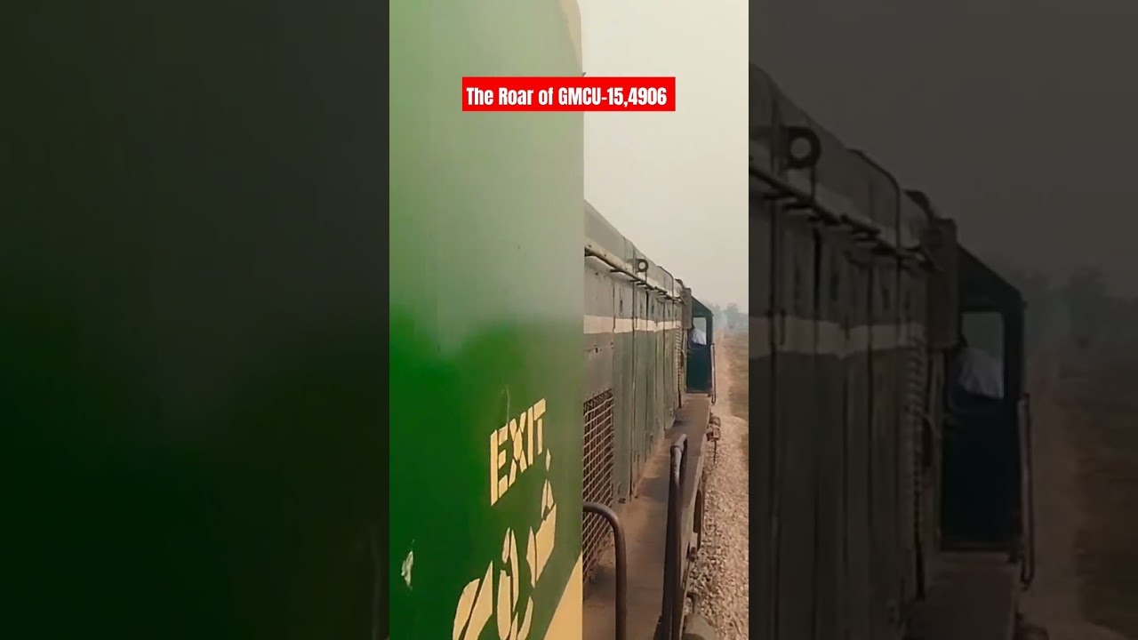 The Roar of GMCU-15 Locomotive #railway #travel #train