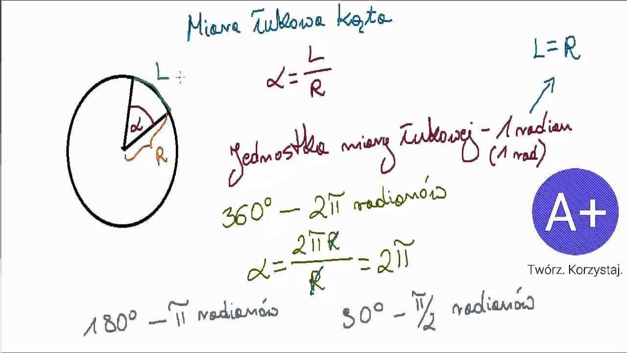 8. Miara łukowa kąta