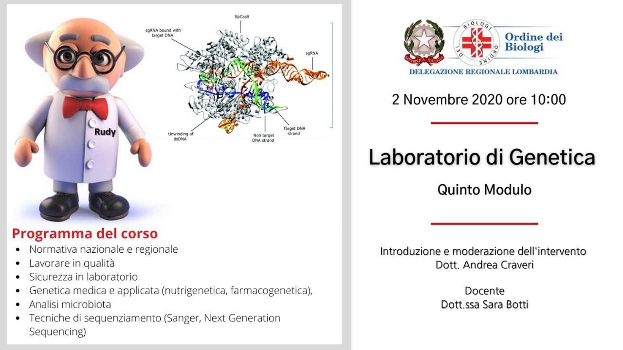 Laboratorio di Genetica - Dott.ssa Sara Botti
