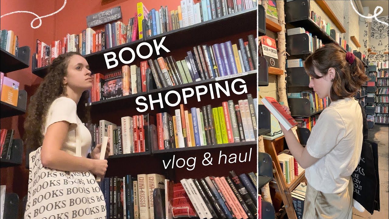 come book shopping with me and @emmiereads (vlog & haul)
